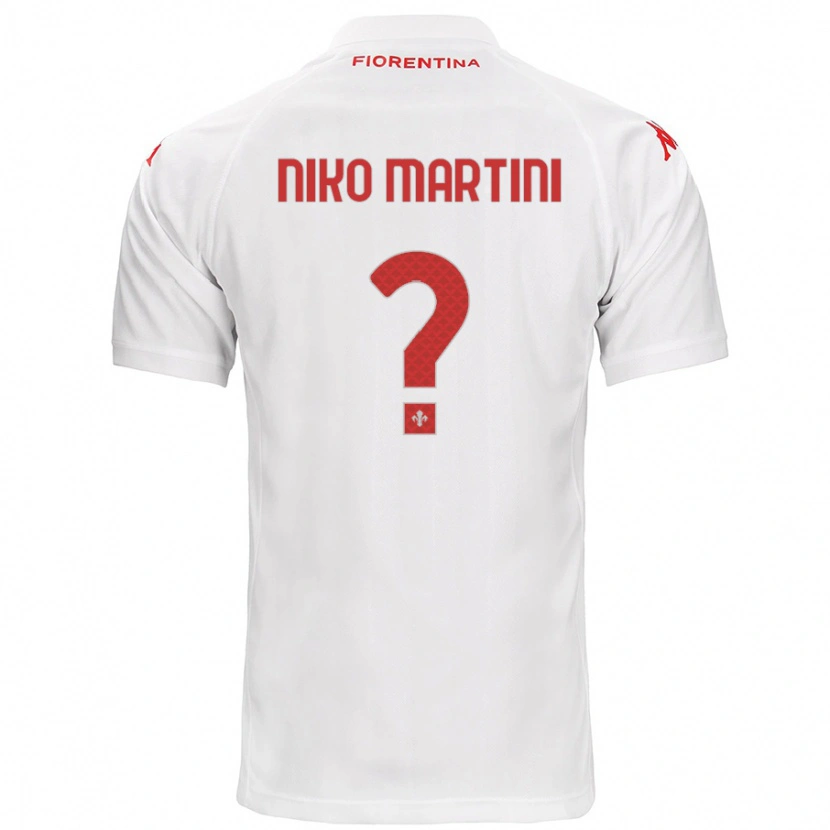 Danxen Kinder Niko Martini #0 Weiß Auswärtstrikot Trikot 2024/25 T-Shirt