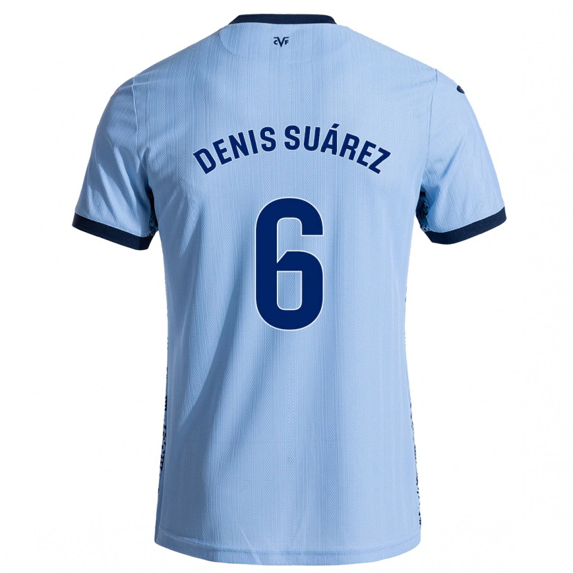 Danxen Kinder Denis Suárez #6 Himmelblau Auswärtstrikot Trikot 2024/25 T-Shirt