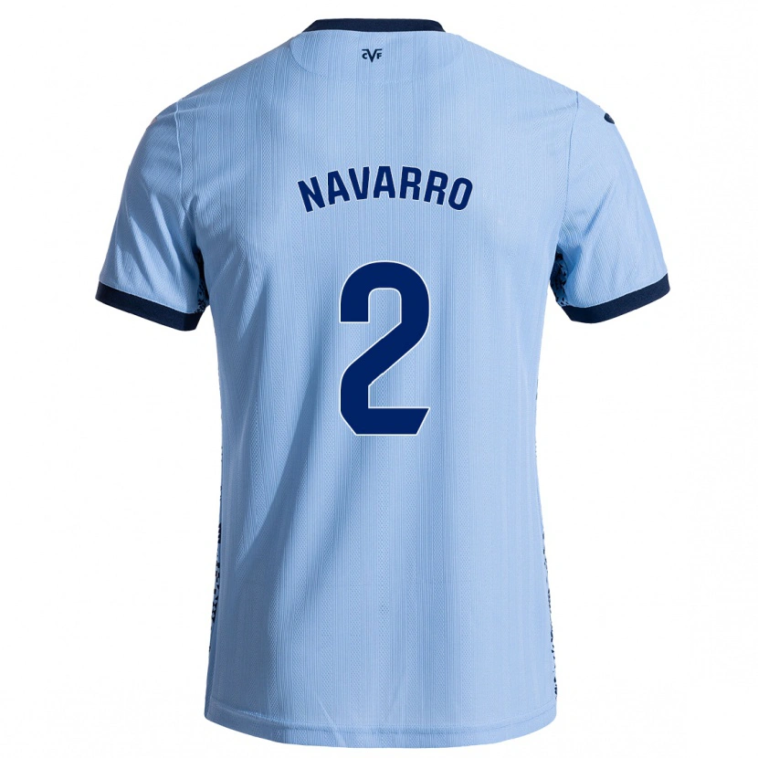 Danxen Kinder Pau Navarro #2 Himmelblau Auswärtstrikot Trikot 2024/25 T-Shirt