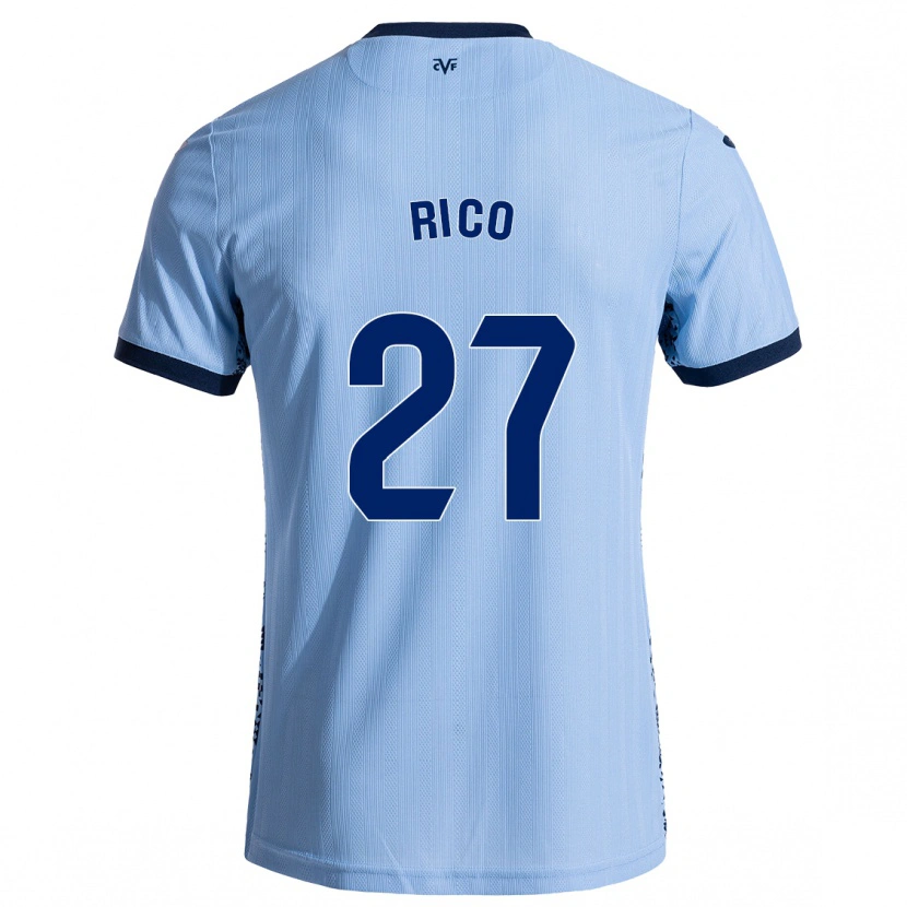 Danxen Kinder Vera Rico #27 Himmelblau Auswärtstrikot Trikot 2024/25 T-Shirt
