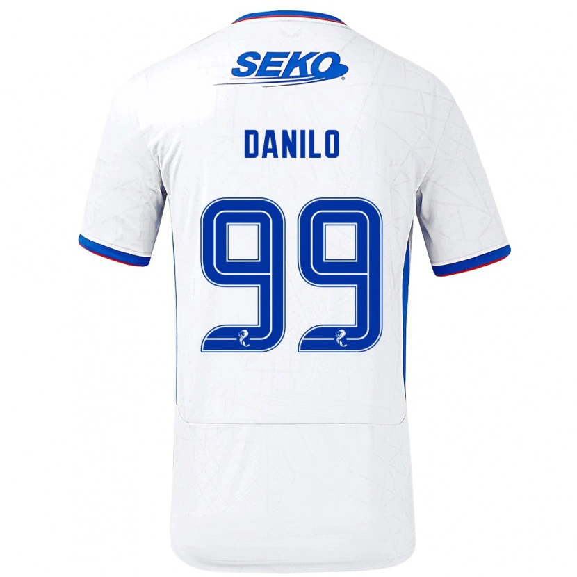 Danxen Kinder Danilo #99 Weiß Blau Auswärtstrikot Trikot 2024/25 T-Shirt