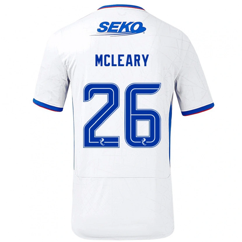 Danxen Kinder Jodi Mcleary #26 Weiß Blau Auswärtstrikot Trikot 2024/25 T-Shirt