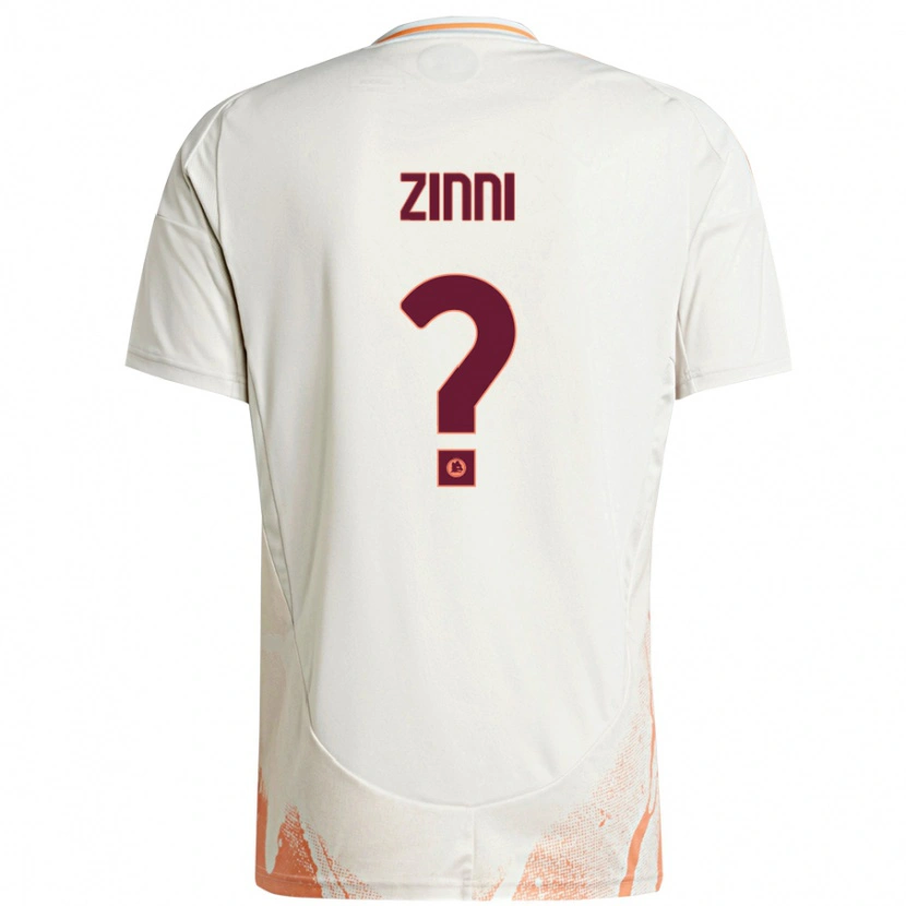 Danxen Kinder Raul Zinni #0 Cremeweiß Orange Auswärtstrikot Trikot 2024/25 T-Shirt
