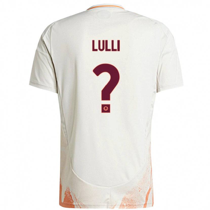 Danxen Kinder Emanuele Lulli #0 Cremeweiß Orange Auswärtstrikot Trikot 2024/25 T-Shirt