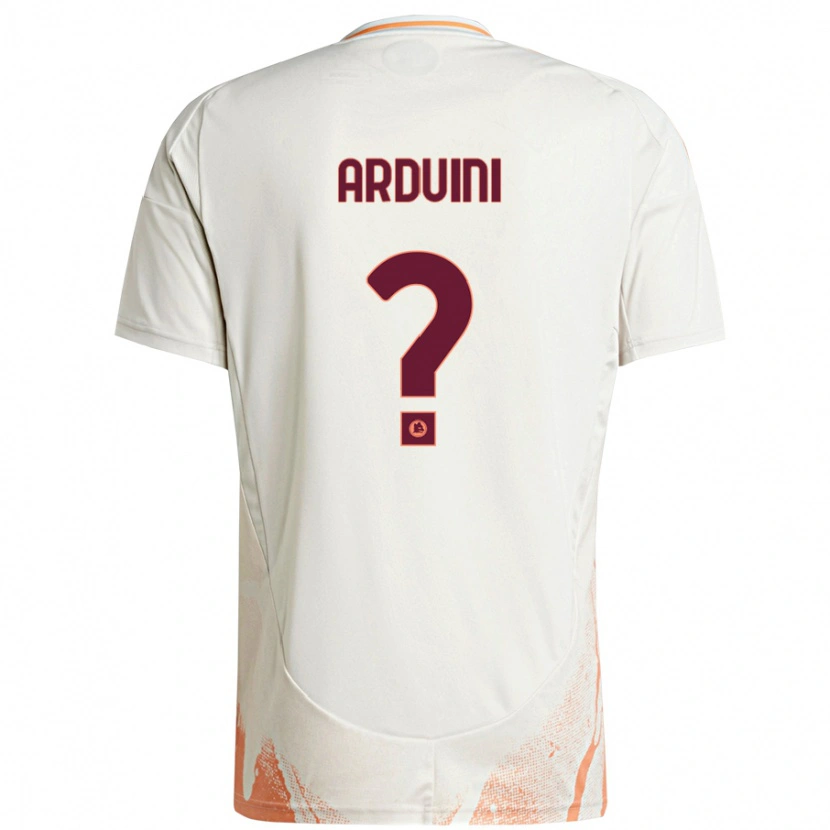 Danxen Kinder Giacomo Arduini #0 Cremeweiß Orange Auswärtstrikot Trikot 2024/25 T-Shirt
