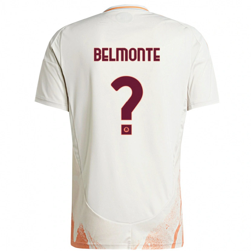 Danxen Kinder Samuele Belmonte #0 Cremeweiß Orange Auswärtstrikot Trikot 2024/25 T-Shirt