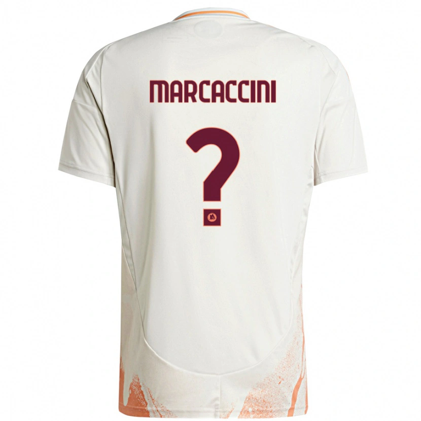 Danxen Kinder Alessio Marcaccini #0 Cremeweiß Orange Auswärtstrikot Trikot 2024/25 T-Shirt