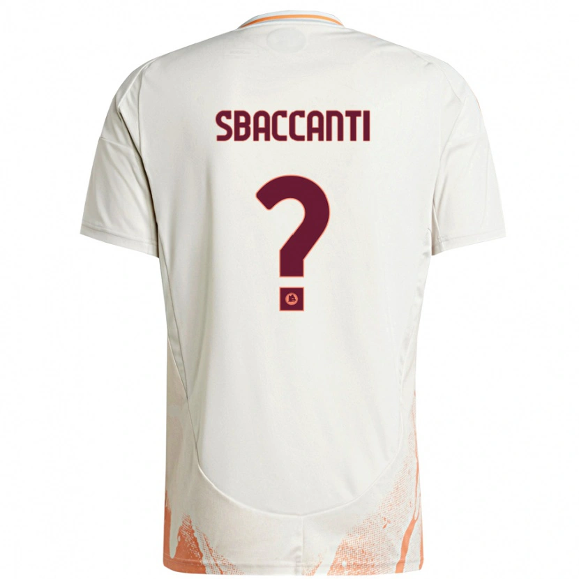 Danxen Kinder Christian Sbaccanti #0 Cremeweiß Orange Auswärtstrikot Trikot 2024/25 T-Shirt