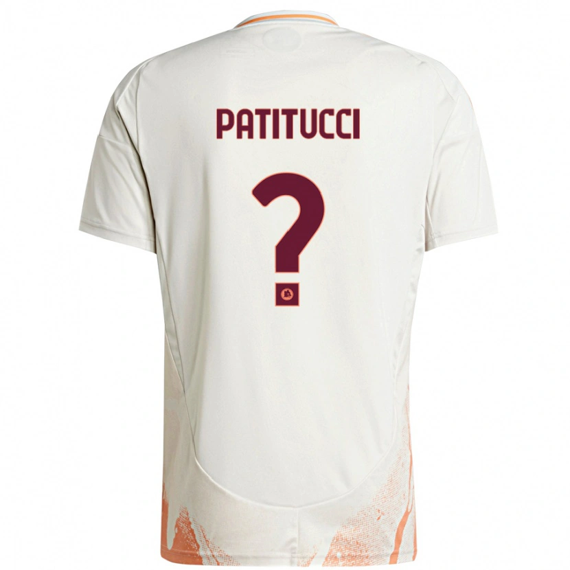 Danxen Kinder Christian Patitucci #0 Cremeweiß Orange Auswärtstrikot Trikot 2024/25 T-Shirt