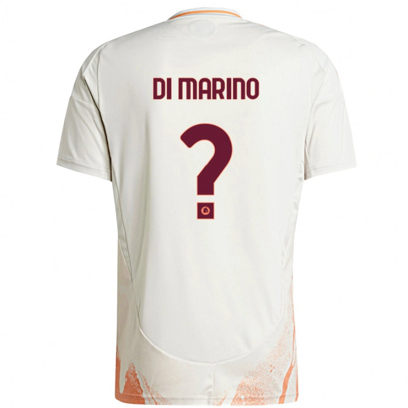 Danxen Kinder Baldo Di Marino #0 Cremeweiß Orange Auswärtstrikot Trikot 2024/25 T-Shirt