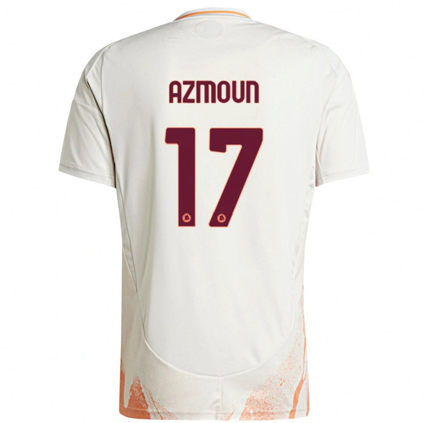Danxen Kinder Sardar Azmoun #17 Cremeweiß Orange Auswärtstrikot Trikot 2024/25 T-Shirt