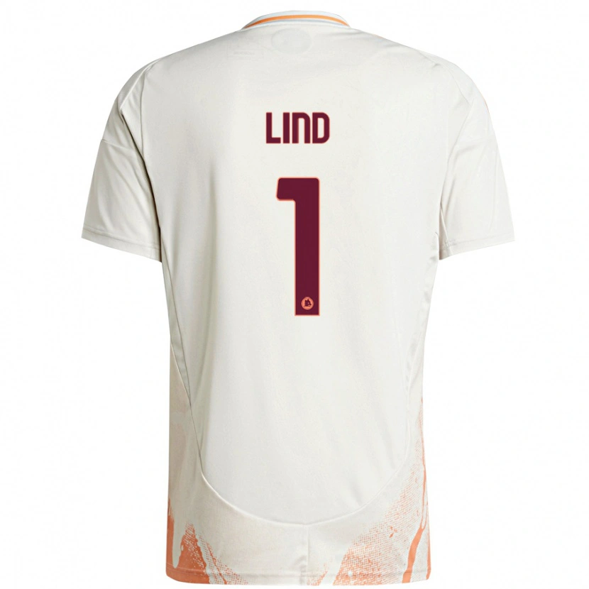 Danxen Kinder Emma Lind #1 Cremeweiß Orange Auswärtstrikot Trikot 2024/25 T-Shirt