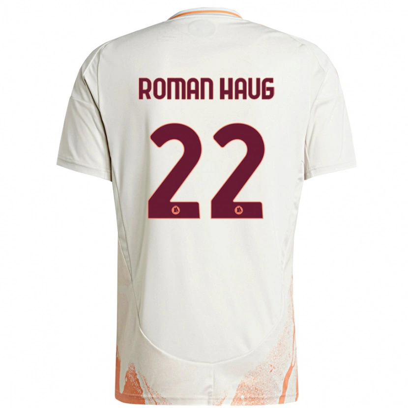 Danxen Kinder Sophie Roman Haug #22 Cremeweiß Orange Auswärtstrikot Trikot 2024/25 T-Shirt