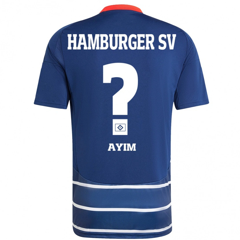 Danxen Kinder Andi Ayim #0 Dunkelblau Auswärtstrikot Trikot 2024/25 T-Shirt