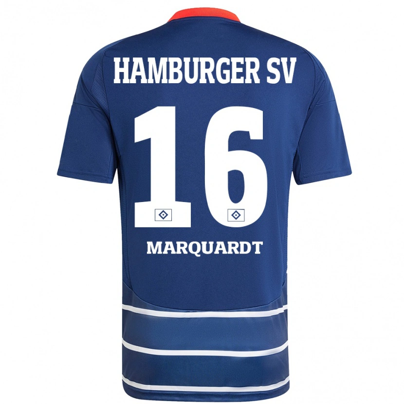 Danxen Kinder Dana Marquardt #16 Dunkelblau Auswärtstrikot Trikot 2024/25 T-Shirt