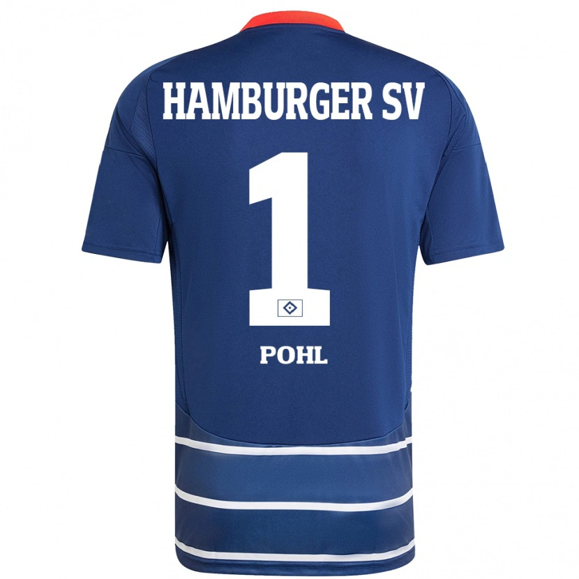 Danxen Kinder Christina Pohl #1 Dunkelblau Auswärtstrikot Trikot 2024/25 T-Shirt
