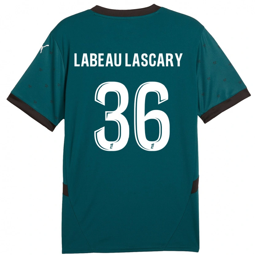 Danxen Kinder Rémy Labeau Lascary #36 Dunkelgrün Auswärtstrikot Trikot 2024/25 T-Shirt