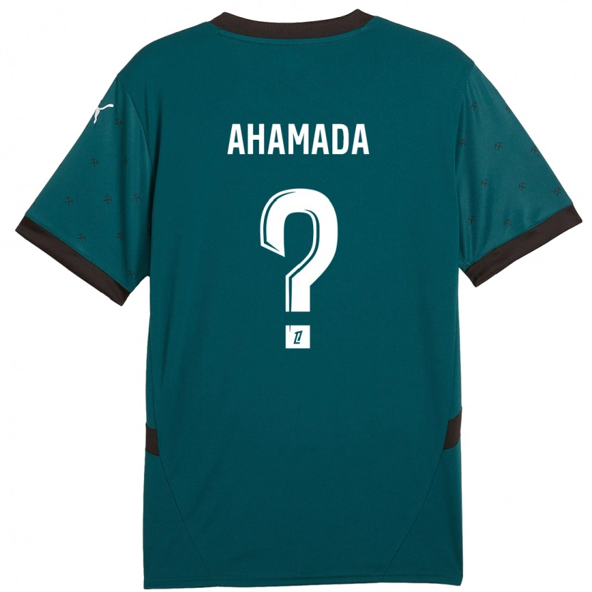 Danxen Kinder Nelson Ahamada #0 Dunkelgrün Auswärtstrikot Trikot 2024/25 T-Shirt