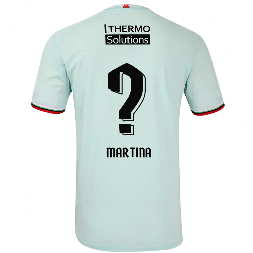 Danxen Kinder Shi-Jon Martina #0 Hellgrün Auswärtstrikot Trikot 2024/25 T-Shirt