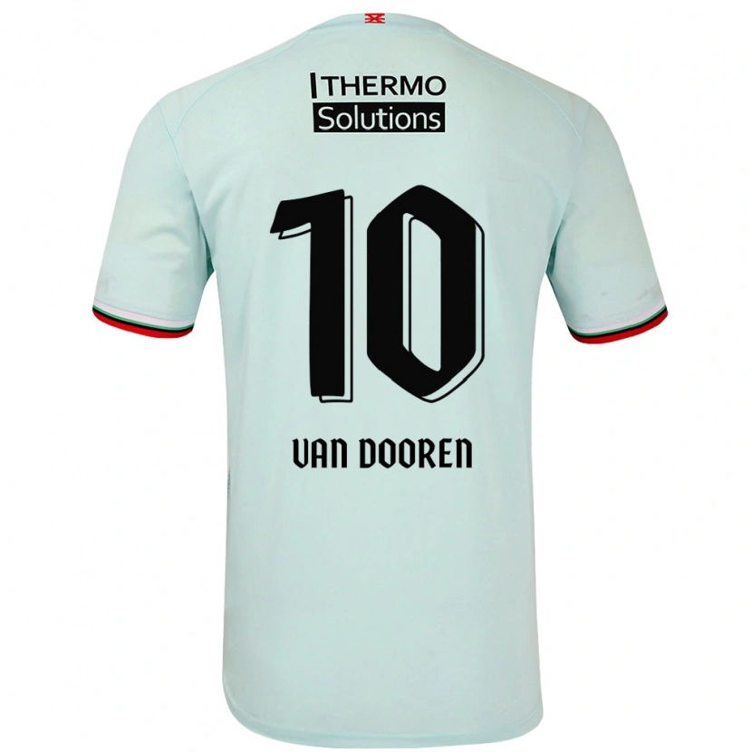 Danxen Kinder Kayleigh Van Dooren #10 Hellgrün Auswärtstrikot Trikot 2024/25 T-Shirt