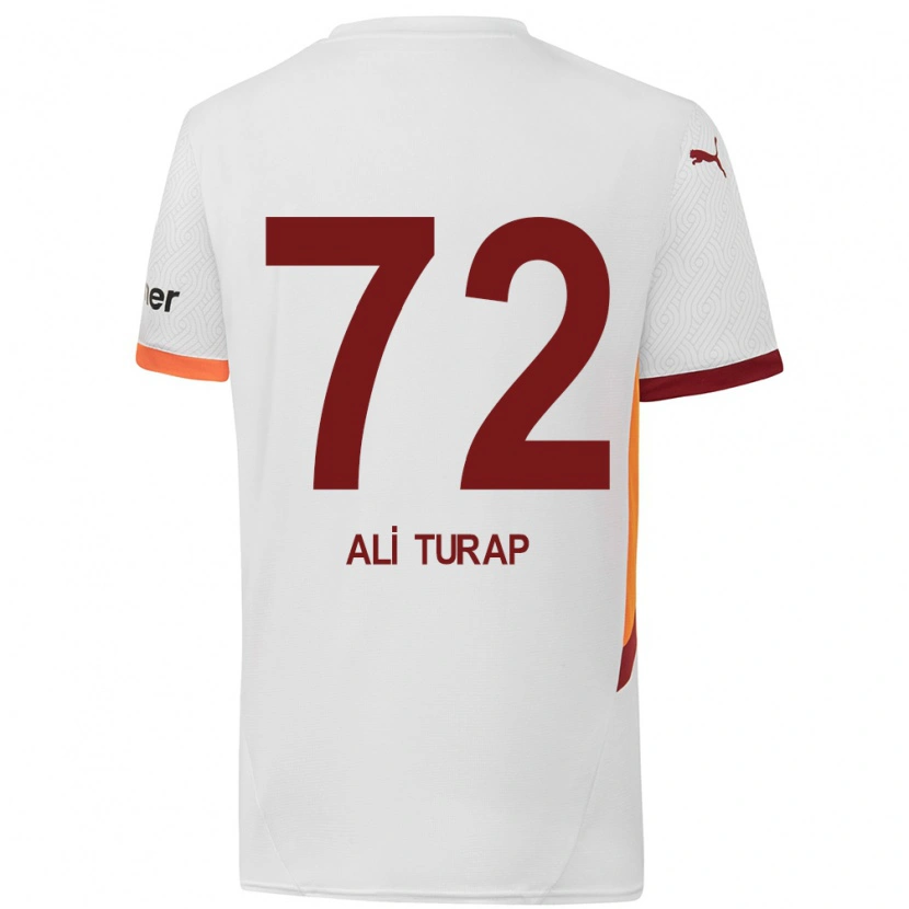 Danxen Kinder Ali Turap Bülbül #72 Weiß Gelb Rot Auswärtstrikot Trikot 2024/25 T-Shirt