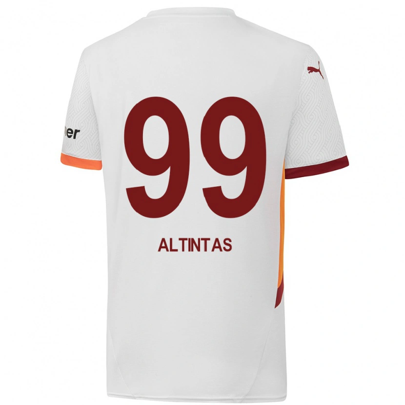 Danxen Kinder Benan Altıntaş #99 Weiß Gelb Rot Auswärtstrikot Trikot 2024/25 T-Shirt