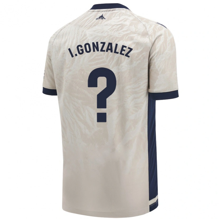 Danxen Kinder Iker González #0 Hellgrau Auswärtstrikot Trikot 2024/25 T-Shirt