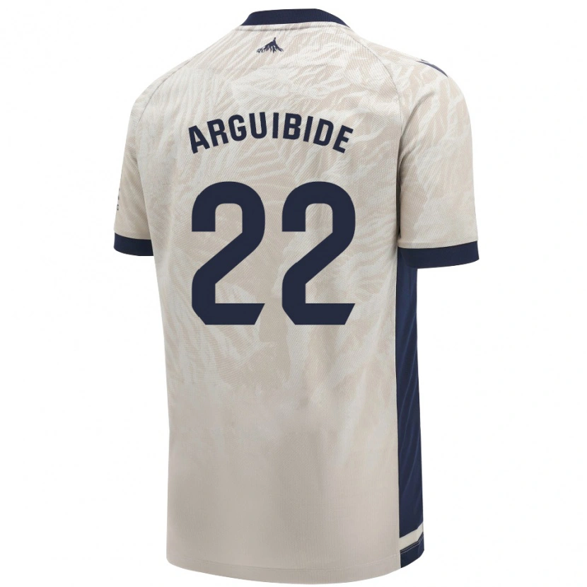Danxen Kinder Iñigo Arguibide #22 Hellgrau Auswärtstrikot Trikot 2024/25 T-Shirt