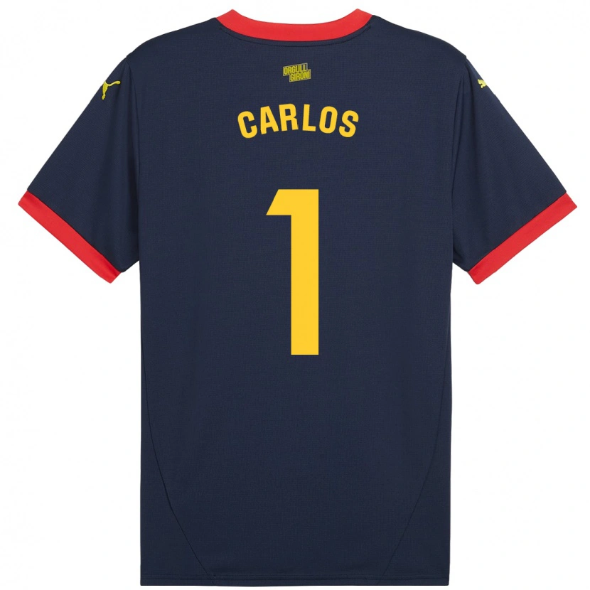 Danxen Kinder Juan Carlos #1 Marinerot Auswärtstrikot Trikot 2024/25 T-Shirt