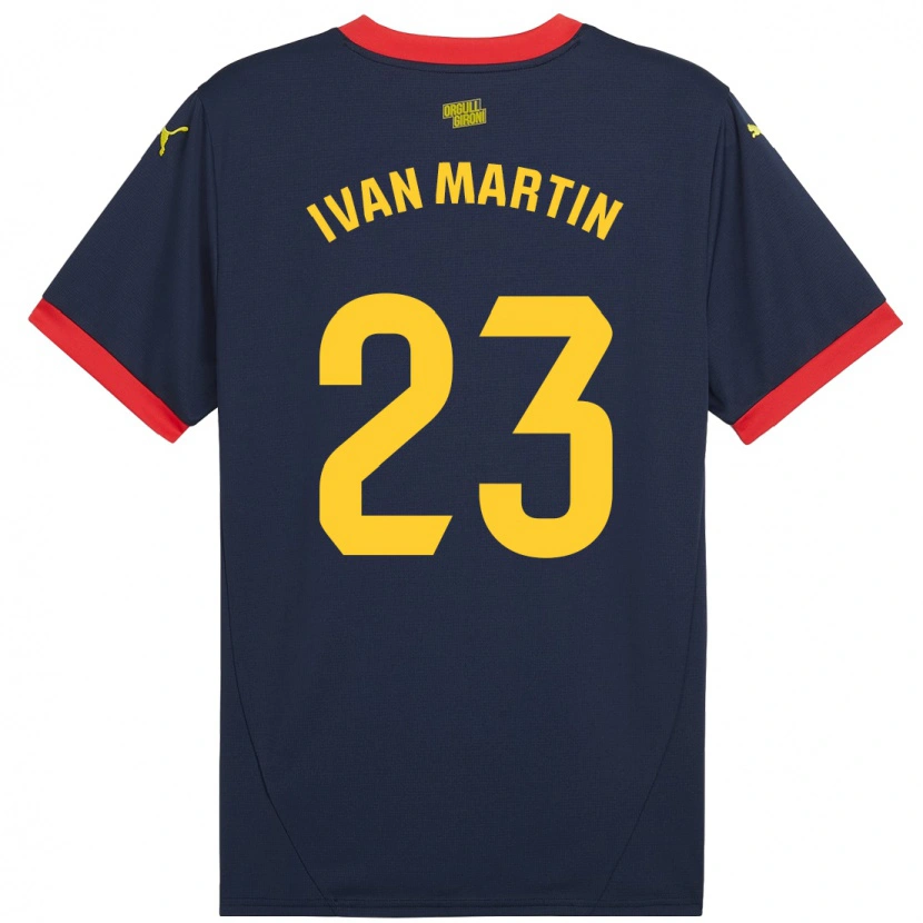 Danxen Kinder Iván Martín #23 Marinerot Auswärtstrikot Trikot 2024/25 T-Shirt