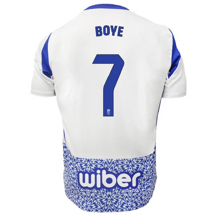 Danxen Kinder Lucas Boyé #7 Weiß Blau Auswärtstrikot Trikot 2024/25 T-Shirt