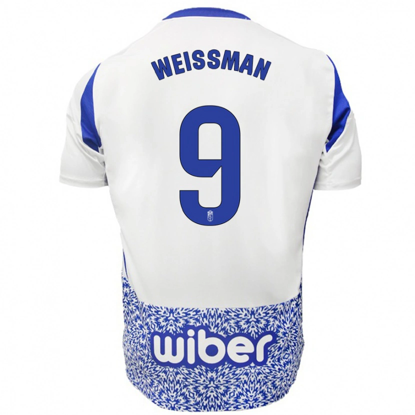Danxen Kinder Shon Weissman #9 Weiß Blau Auswärtstrikot Trikot 2024/25 T-Shirt