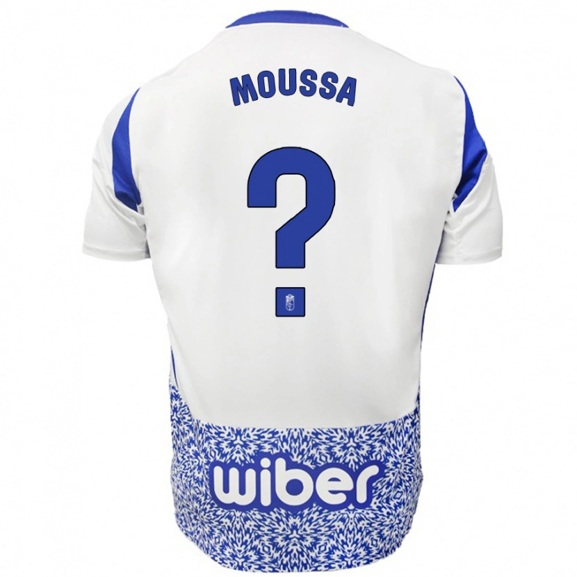 Danxen Kinder Ismael Mahamadou Moussa #0 Weiß Blau Auswärtstrikot Trikot 2024/25 T-Shirt