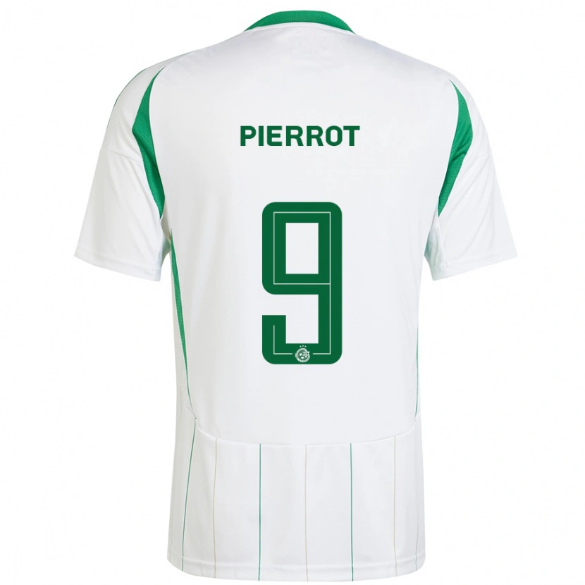 Danxen Kinder Frantzdy Pierrot #9 Weiß Grün Auswärtstrikot Trikot 2024/25 T-Shirt