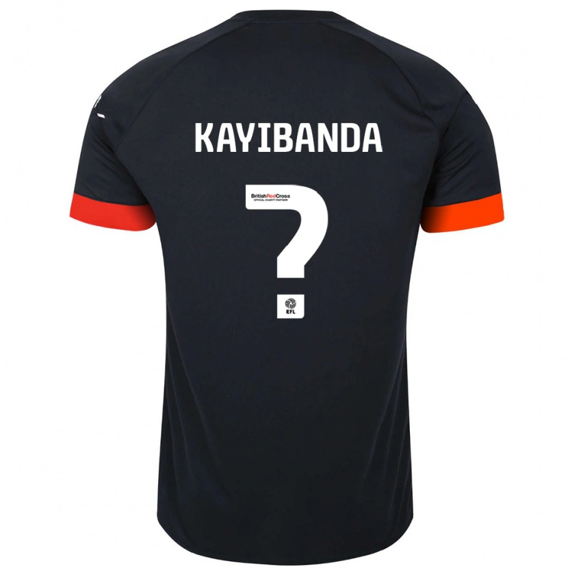 Danxen Kinder Claude Kayibanda #0 Schwarz Orange Auswärtstrikot Trikot 2024/25 T-Shirt