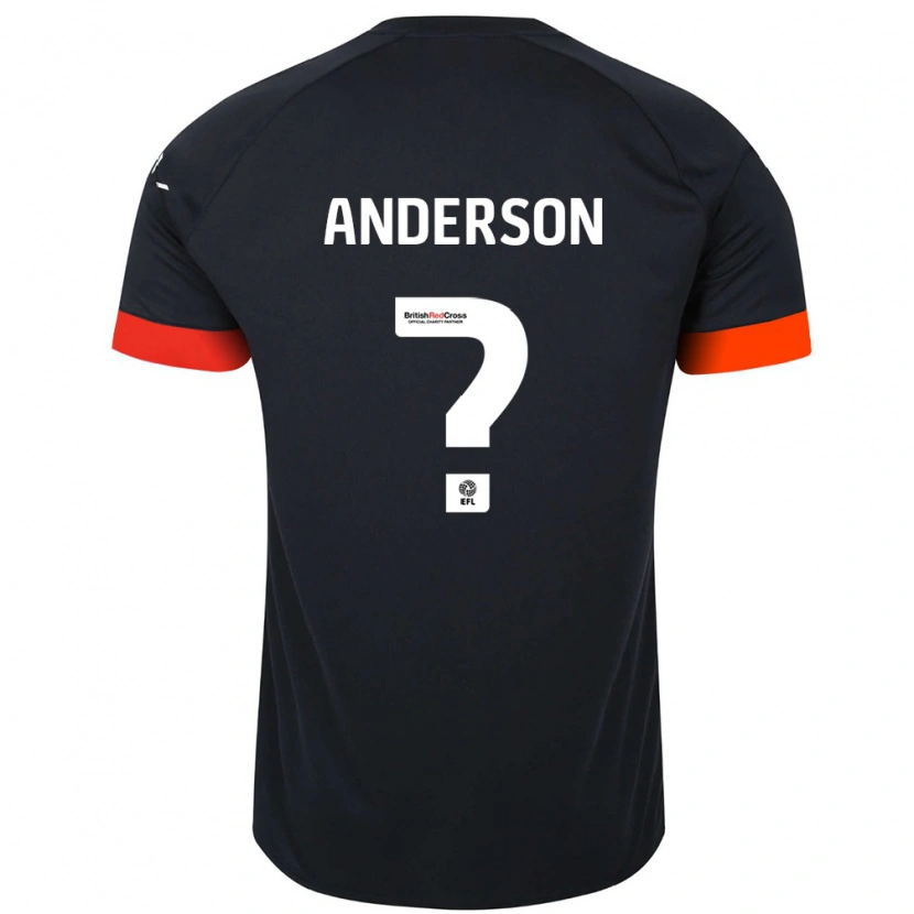 Danxen Kinder Sam Anderson #0 Schwarz Orange Auswärtstrikot Trikot 2024/25 T-Shirt