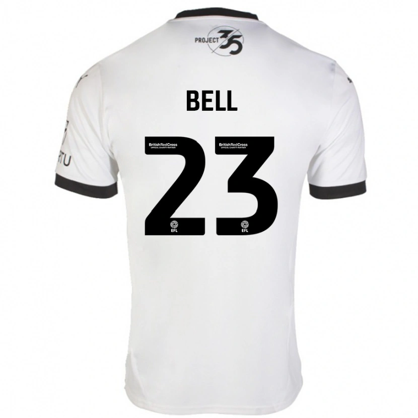 Danxen Kinder Katelyn Bell #23 Weiß Schwarz Auswärtstrikot Trikot 2024/25 T-Shirt