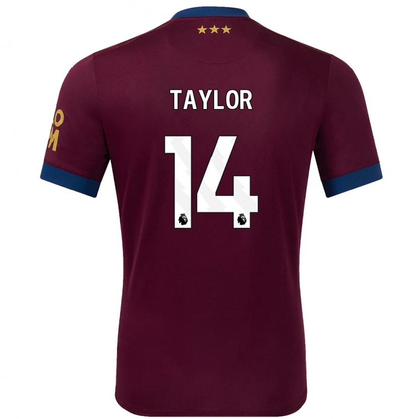 Danxen Kinder Jack Taylor #14 Braun Auswärtstrikot Trikot 2024/25 T-Shirt
