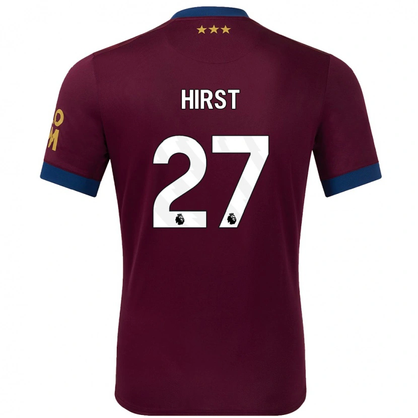 Danxen Kinder George Hirst #27 Braun Auswärtstrikot Trikot 2024/25 T-Shirt