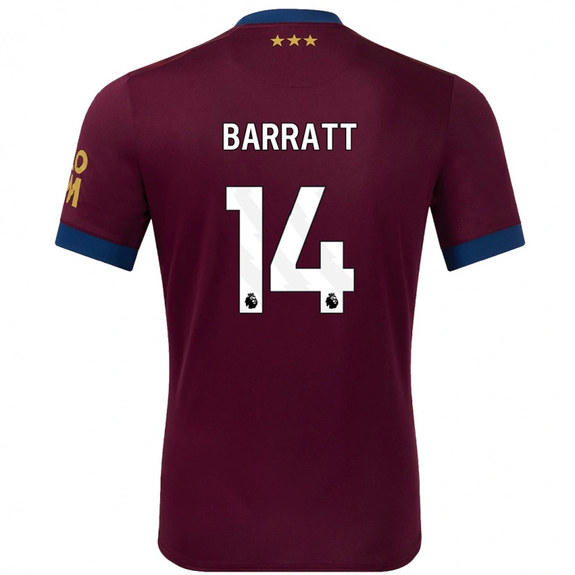 Danxen Kinder Zoe Barratt #14 Braun Auswärtstrikot Trikot 2024/25 T-Shirt