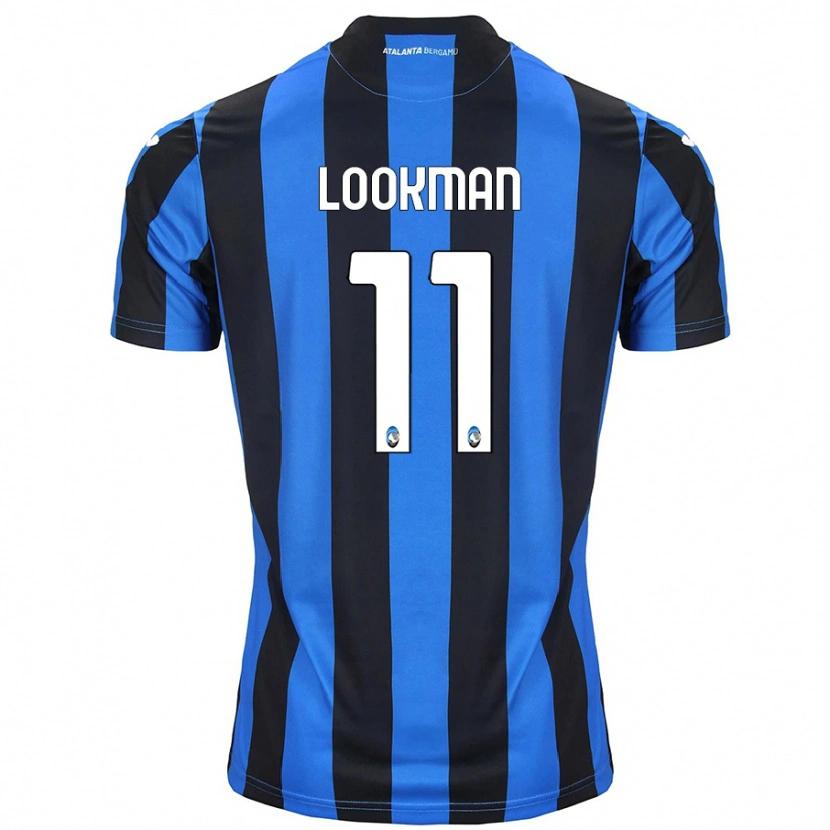 Danxen Herren Ademola Lookman #11 Blau Schwarz Heimtrikot Trikot 2024/25 T-Shirt