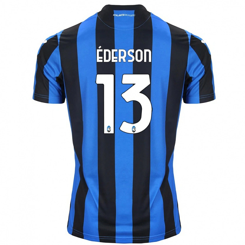 Danxen Herren Éderson #13 Blau Schwarz Heimtrikot Trikot 2024/25 T-Shirt