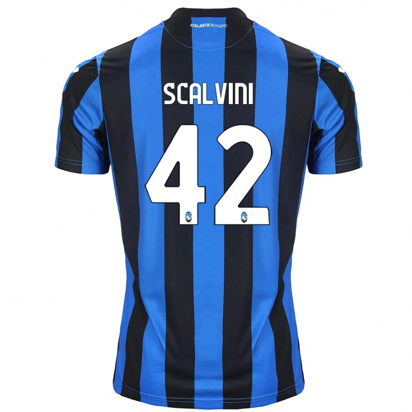Danxen Herren Giorgio Scalvini #42 Blau Schwarz Heimtrikot Trikot 2024/25 T-Shirt
