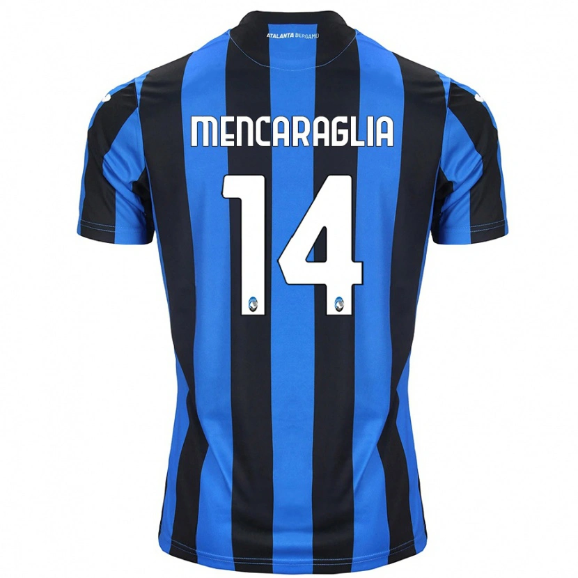 Danxen Herren Filippo Mencaraglia #14 Blau Schwarz Heimtrikot Trikot 2024/25 T-Shirt