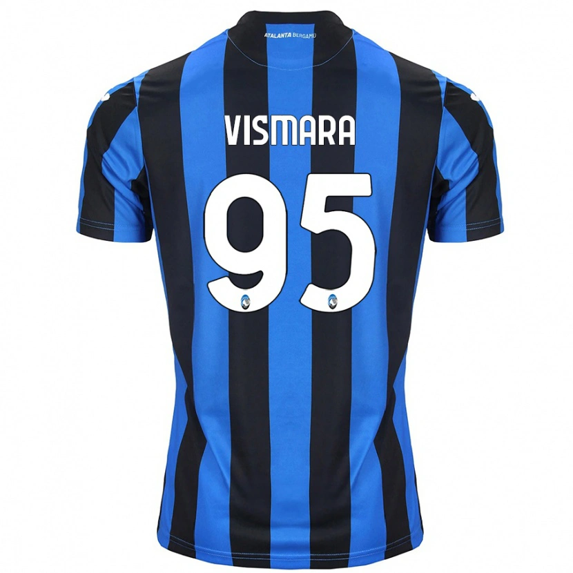 Danxen Herren Paolo Vismara #95 Blau Schwarz Heimtrikot Trikot 2024/25 T-Shirt