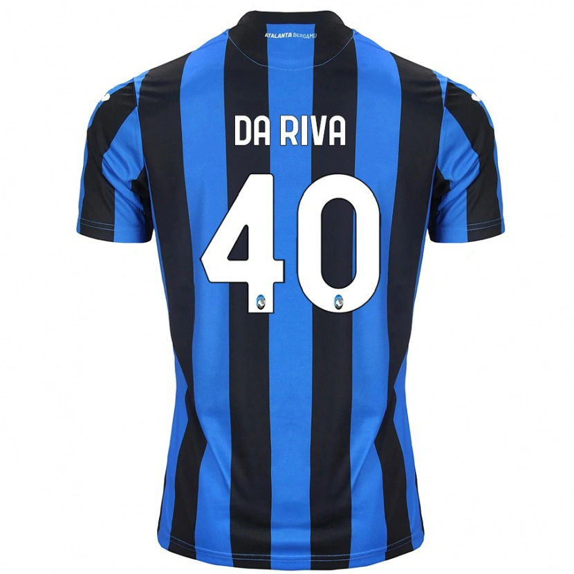 Danxen Herren Jacopo Da Riva #40 Blau Schwarz Heimtrikot Trikot 2024/25 T-Shirt