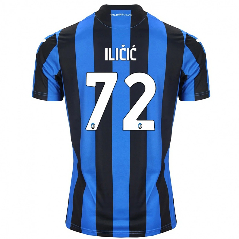 Danxen Herren Josip Ilicic #72 Blau Schwarz Heimtrikot Trikot 2024/25 T-Shirt