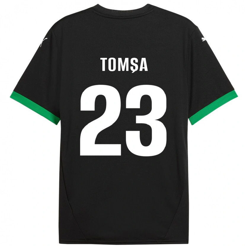 Danxen Herren Troy Tomșa #23 Schwarz Dunkelgrün Heimtrikot Trikot 2024/25 T-Shirt