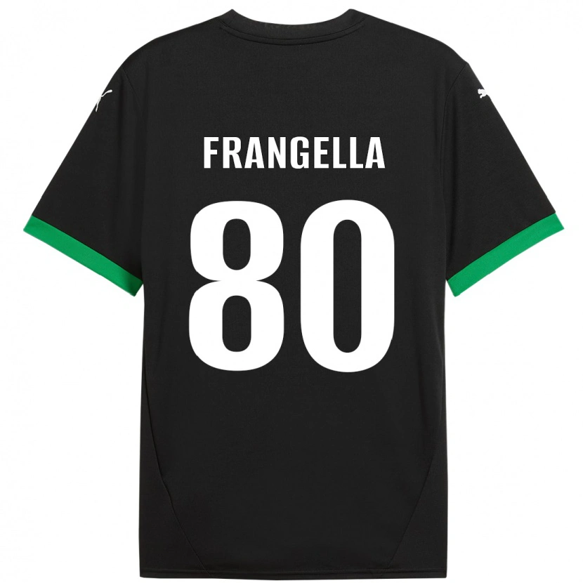 Danxen Herren Christian Frangella #80 Schwarz Dunkelgrün Heimtrikot Trikot 2024/25 T-Shirt