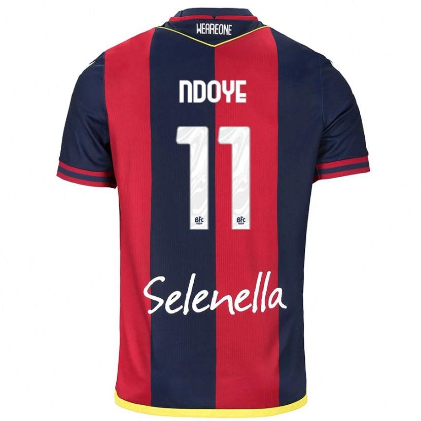 Danxen Herren Dan Ndoye #11 Rot Königsblau Heimtrikot Trikot 2024/25 T-Shirt